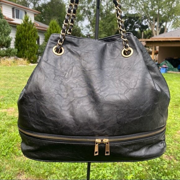 Mellow World Black Faux Leather Hobo Bag - Picture 4 of 15